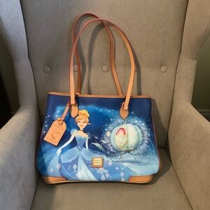 Dooney and Bourke Disney Princess Cinderella Shopper Tote Purse NWT
